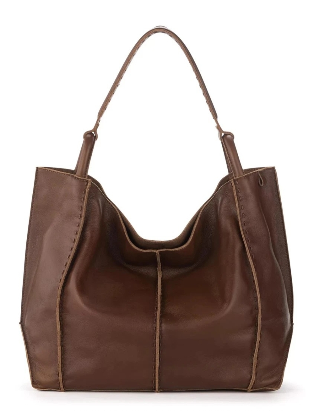 The Sak Los Feliz Large Leather Tote Whiskey Leather - Picture 1 of 8